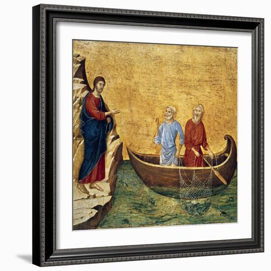 Vocacion De Los Apostoles Pedro Y Andres-Duccio Di buoninsegna-Framed Giclee Print