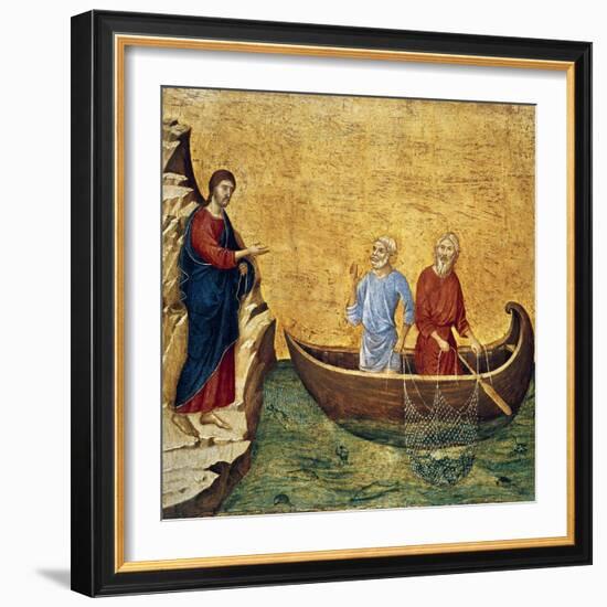 Vocacion De Los Apostoles Pedro Y Andres-Duccio Di buoninsegna-Framed Giclee Print