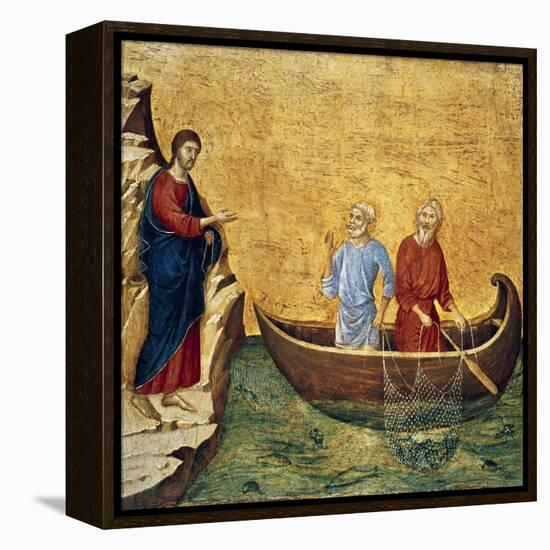 Vocacion De Los Apostoles Pedro Y Andres-Duccio Di buoninsegna-Framed Premier Image Canvas