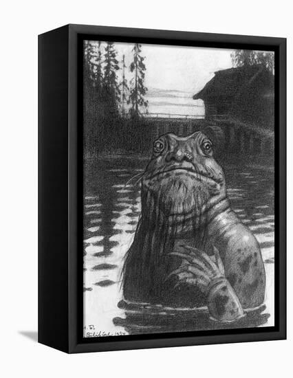 Vodyanoi, the Water Sprite, 1934-Ivan Bilibin-Framed Premier Image Canvas