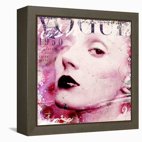 Vogue 1950, 2016 (Collage on Canvas)-Teis Albers-Framed Premier Image Canvas