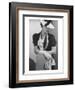 Vogue - April 1936 - Woman Holding Small Bouquet-Lusha Nelson-Framed Premium Photographic Print