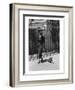 Vogue - August 1934 - Woman Walking her Pet Dachshund-Lusha Nelson-Framed Premium Photographic Print