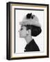 Vogue - August 1964 - Audrey Hepburn in Fur Hat-Cecil Beaton-Framed Art Print