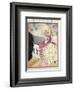 Vogue Cover - April 1924-George Wolfe Plank-Framed Premium Giclee Print