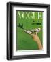 Vogue Cover - April 1957-Richard Rutledge-Framed Art Print