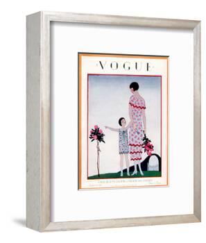 Vogue Cover - August 1925-André E. Marty-Framed Premium Giclee Print