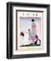 Vogue Cover - August 1925-André E. Marty-Framed Premium Giclee Print
