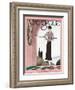 Vogue Cover - August 1929-André E. Marty-Framed Art Print