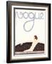 Vogue Cover - August 1930-André E. Marty-Framed Art Print