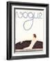 Vogue Cover - August 1930-André E. Marty-Framed Art Print