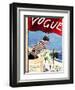 Vogue Cover - January 1932-Carl "Eric" Erickson-Framed Art Print