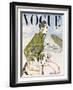 Vogue Cover - January 1947 - Travel Fashion-Carl "Eric" Erickson-Framed Art Print