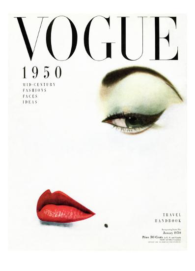 Vogue Cover - January 1950 - Doe Eye Giclee Print by Erwin Blumenfeld ...