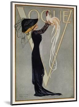 Vogue Cover - July 1910-null-Mounted Premium Giclee Print