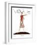Vogue Cover - July 1929 - Tee Time-Georges Lepape-Framed Premium Giclee Print