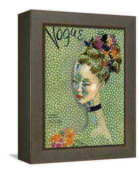 Vogue Cover - July 1935-Cecil Beaton-Framed Stretched Canvas