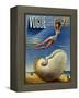 Vogue Cover - July 1937 - Surreal Shell-Miguel Covarrubias-Framed Stretched Canvas