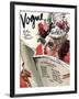 Vogue Cover - July 1941 - Summer Reading-René Bouét-Willaumez-Framed Premium Giclee Print