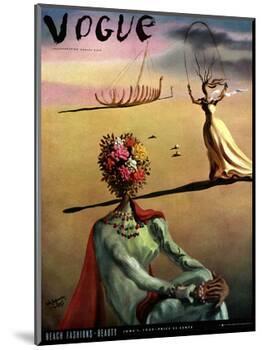 Vogue Cover - June 1939 - Dali's Dreams-Salvador Dalí-Mounted Premium Giclee Print