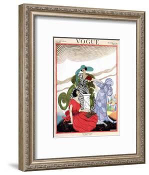Vogue Cover - March 1921-Helen Dryden-Framed Art Print