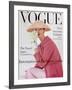 Vogue Cover - March 1956 - Pretty in Pink-Karen Radkai-Framed Premium Giclee Print