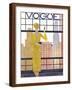 Vogue Cover - May 1928 - City View-Georges Lepape-Framed Art Print