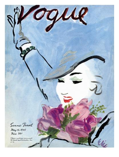 'Vogue Cover - May 1935' Premium Giclee Print - Carl 