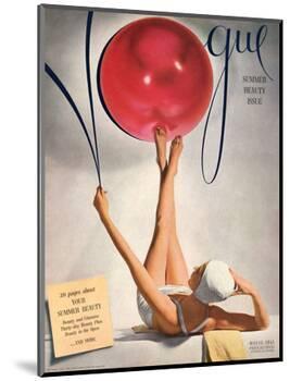 Vogue Cover - May 1941 - Having a Ball-Horst P. Horst-Mounted Premium Giclee Print