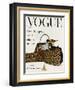 Vogue Cover - October 1958 - Animal Accessories-Richard Rutledge-Framed Art Print