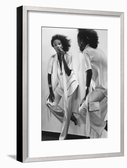 Vogue - January 1977-Chris Von Wangenheim-Framed Premium Photographic Print
