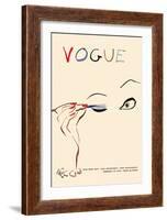 Vogue Magazine Cover - February 15, 1935-Carl Erickson-Framed Art Print