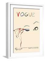 Vogue Magazine Cover - February 15, 1935-Carl Erickson-Framed Art Print