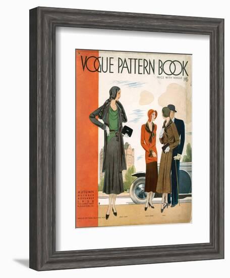 Vogue Pattern Book Cover, UK, 1930-null-Framed Giclee Print