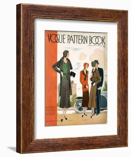 Vogue Pattern Book Cover, UK, 1930-null-Framed Giclee Print