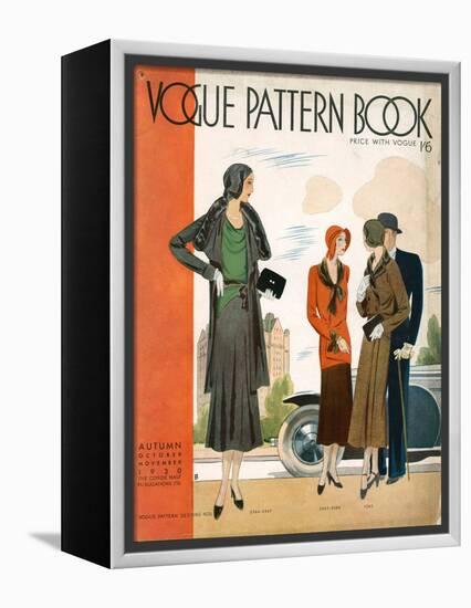 Vogue Pattern Book Cover, UK, 1930-null-Framed Premier Image Canvas