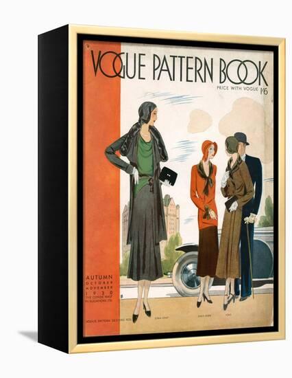 Vogue Pattern Book Cover, UK, 1930-null-Framed Premier Image Canvas