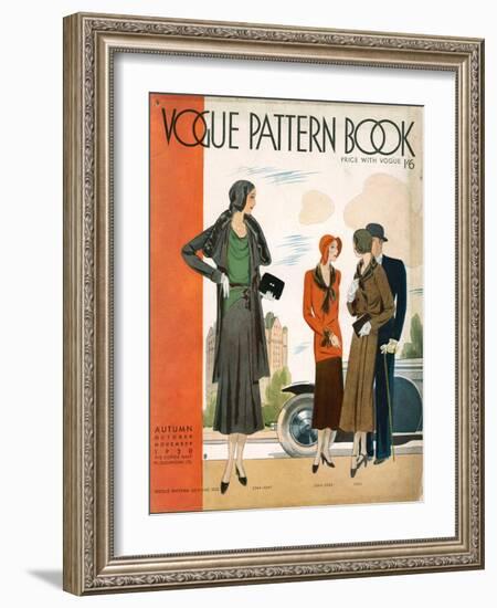 Vogue Pattern Book Cover, UK, 1930-null-Framed Giclee Print