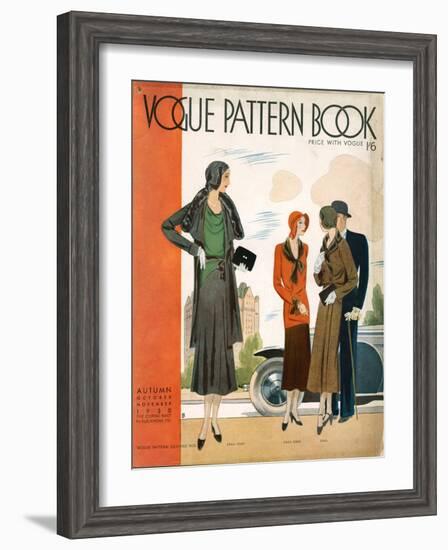 Vogue Pattern Book Cover, UK, 1930-null-Framed Giclee Print