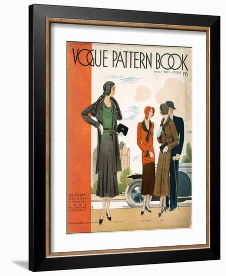 Vogue Pattern Book Cover, UK, 1930-null-Framed Giclee Print