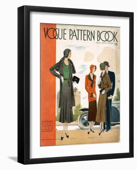 Vogue Pattern Book Cover, UK, 1930-null-Framed Giclee Print