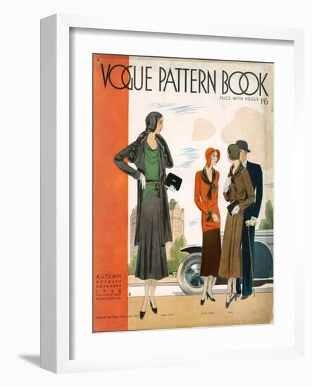 Vogue Pattern Book Cover, UK, 1930-null-Framed Giclee Print