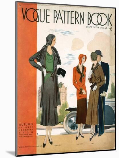 Vogue Pattern Book Cover, UK, 1930-null-Mounted Giclee Print