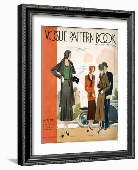 Vogue Pattern Book Cover, UK, 1930-null-Framed Giclee Print