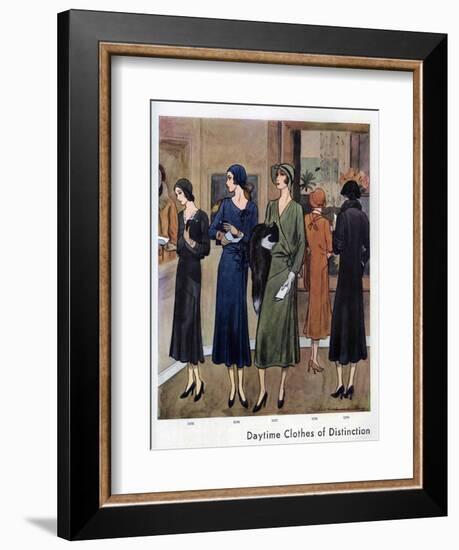 Vogue Pattern Book, Magazine Plate, UK, 1930-null-Framed Giclee Print