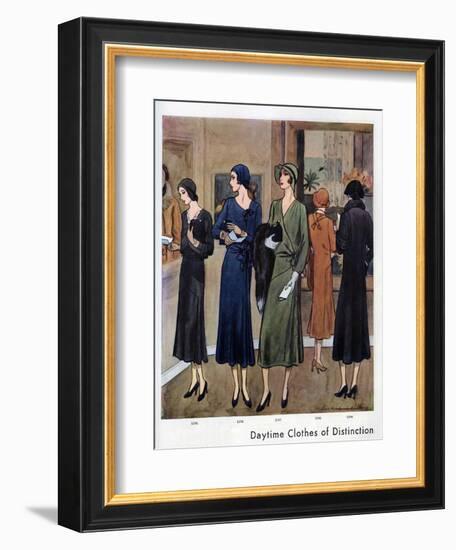 Vogue Pattern Book, Magazine Plate, UK, 1930-null-Framed Giclee Print