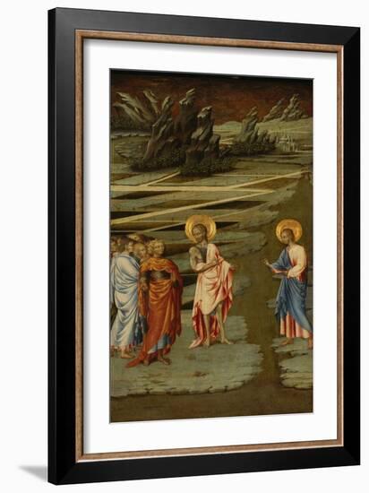 Voici L'agneau De Dieu (Ecce Agnus Dei) - Peinture De Giovanni Di Paolo (Vers 1403-1482), Tempera S-Giovanni di Paolo-Framed Giclee Print