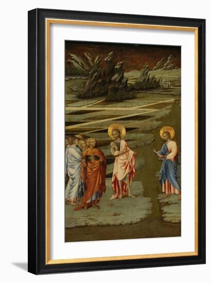 Voici L'agneau De Dieu (Ecce Agnus Dei) - Peinture De Giovanni Di Paolo (Vers 1403-1482), Tempera S-Giovanni di Paolo-Framed Giclee Print