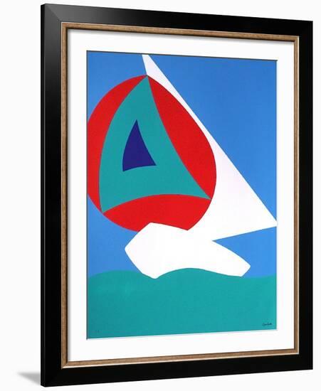 Voile-Jean Coulot-Framed Serigraph