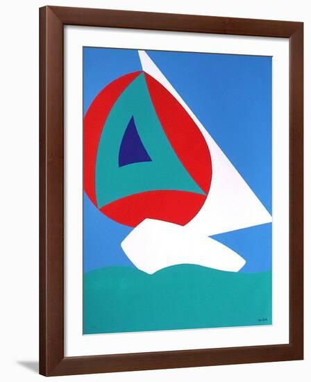 Voile-Jean Coulot-Framed Serigraph